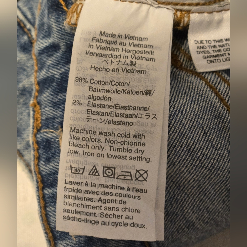 Madewell The High Rise Slim Crop Boy Jeans Size 33 Color Blue - Picture 11 of 14